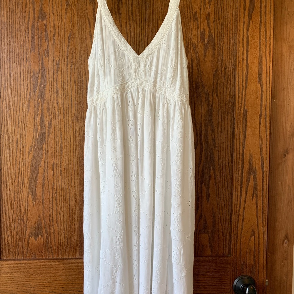 Hollister white lace dress